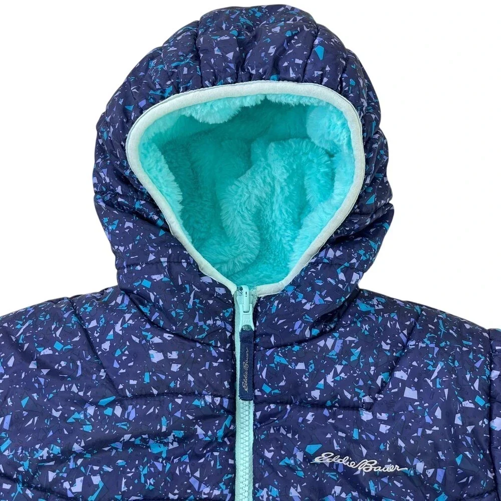 Eddie Bauer Childrens Purple and Teal Water Resistant Winter Jacket, Eddie 517